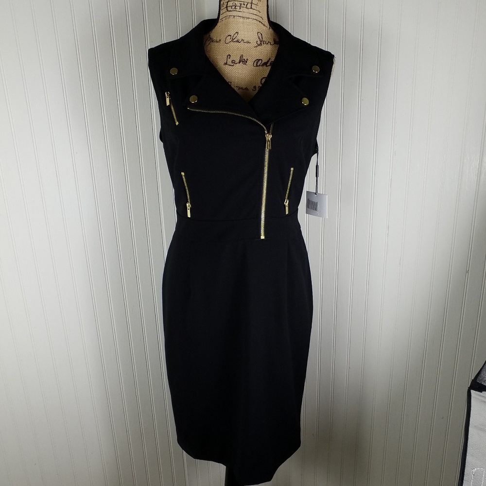 NWT Calvin Klein Zippered Cocktail Dress Size 14